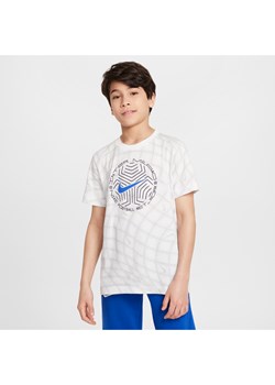 T-shirt piłkarski Nike dla dużych dzieci Inter Mediolan - Biel ze sklepu Nike poland w kategorii T-shirty chłopięce - zdjęcie 174117842