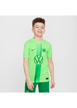 Koszulka piłkarska dla dużych dzieci Nike Dri-FIT VfL Wolfsburg Stadium 2024/25 (wersja domowa) (replika) - Zieleń ze sklepu Nike poland w kategorii T-shirty chłopięce - zdjęcie 174117893