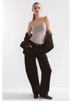 H & M - Body thong na ramiączkach - Brązowy ze sklepu H&M w kategorii Bluzki damskie - zdjęcie 174118164