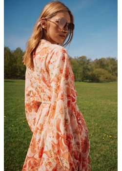 H & M - Sukienka z makramowym paskiem - Pomarańczowy ze sklepu H&M w kategorii Sukienki - zdjęcie 174118200