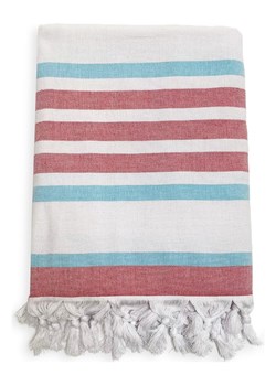 Le Comptoir de la Plage Fouta &quot;Doublee - Latigo&quot; w kolorze czerwono-błękitnym - 180 x 140 cm ze sklepu Limango Polska w kategorii Ręczniki - zdjęcie 174119954