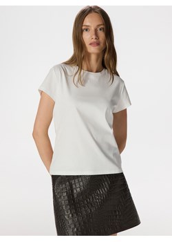 Reserved - Bawełniany t-shirt - biały ze sklepu Reserved w kategorii Bluzki damskie - zdjęcie 174120500