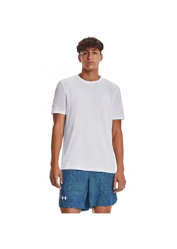 Męska koszulka do biegania Under Armour UA SEAMLESS STRIDE SS - biała ze sklepu Sportstylestory.com w kategorii T-shirty męskie - zdjęcie 174122332