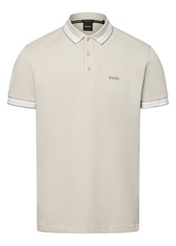 BOSS Green Męska koszulka polo - Paddy Mężczyźni Bawełna kitt jednolity ze sklepu vangraaf w kategorii T-shirty męskie - zdjęcie 174122490