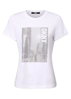 DKNY Koszulka damska Kobiety Dżersej biały nadruk ze sklepu vangraaf w kategorii Bluzki damskie - zdjęcie 174122523