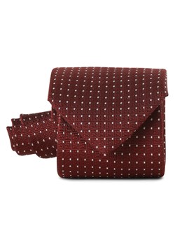 BOSS Krawat z zawartością jedwabiu - H-Tie Mężczyźni bordowy w kropki ze sklepu vangraaf w kategorii Krawaty - zdjęcie 174122532