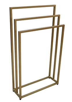 Złoty stojak na ręczniki w stylu glamur 60 cm Z0-F59 ze sklepu Edinos.pl w kategorii Łazienka - zdjęcie 174123650
