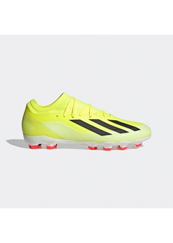 adidas Skórzane buty &quot;X CRAZYFAST LEAGUE MG&quot; w kolorze żółtym do piłki nożnej ze sklepu Limango Polska w kategorii Buty sportowe męskie - zdjęcie 174125011