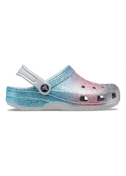 Crocs Chodaki &quot;Classic Glitter&quot; w kolorze szaro-błękitno-jasnoróżowym ze sklepu Limango Polska w kategorii Klapki dziecięce - zdjęcie 174125154