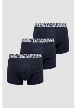 EMPORIO ARMANI Granatowy zestaw bokserek 3PACK, Wybierz rozmiar XXL ze sklepu outfit.pl w kategorii Majtki męskie - zdjęcie 174126111