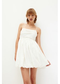 H & M - Sukienka z bombkowym dołem - Biały ze sklepu H&M w kategorii Sukienki - zdjęcie 174127351