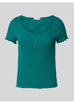 T-shirt z efektem prążkowania ze sklepu Peek&Cloppenburg  w kategorii Bluzki damskie - zdjęcie 174127390