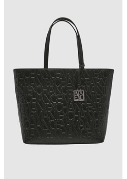 ARMANI EXCHANGE Czarna shopperka torebka ze sklepu outfit.pl w kategorii Torby Shopper bag - zdjęcie 174128613