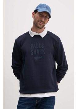 Paul&amp;Shark bluza męska kolor granatowy z aplikacją 14311890 ze sklepu ANSWEAR.com w kategorii Bluzy męskie - zdjęcie 174130151