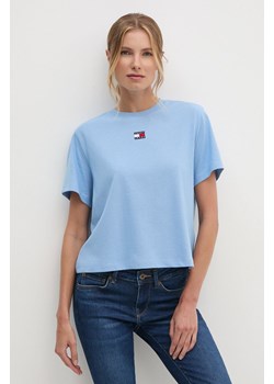 Tommy Jeans t-shirt damski kolor niebieski ze sklepu ANSWEAR.com w kategorii Bluzki damskie - zdjęcie 174130621