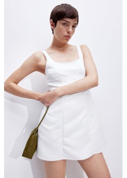 H & M - Sukienka z rozszerzanym dołem - Biały ze sklepu H&M w kategorii Sukienki - zdjęcie 174130662