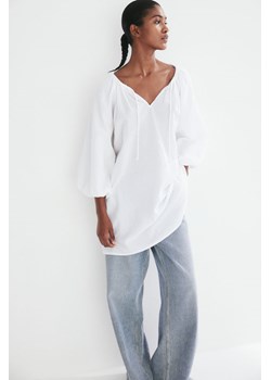 H & M - Sukienka z kory - Biały ze sklepu H&M w kategorii Sukienki - zdjęcie 174130740
