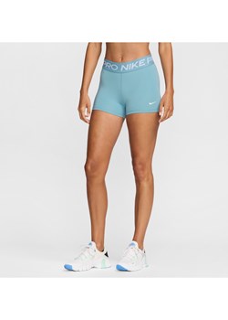 Spodenki damskie Nike Pro 8 cm - Niebieski ze sklepu Nike poland w kategorii Szorty - zdjęcie 174131270