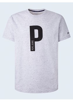 Pepe Jeans FOOTWEAR Koszulka w kolorze biało-granatowym ze sklepu Limango Polska w kategorii T-shirty męskie - zdjęcie 174131454