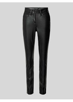 Spodnie o kroju slim fit z imitacji skóry model ‘RAY’ ze sklepu Peek&Cloppenburg  w kategorii Spodnie damskie - zdjęcie 174131742
