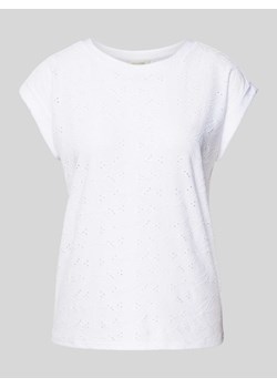 T-shirt z haftem angielskim model ‘Blond’ ze sklepu Peek&Cloppenburg  w kategorii Bluzki damskie - zdjęcie 174131900