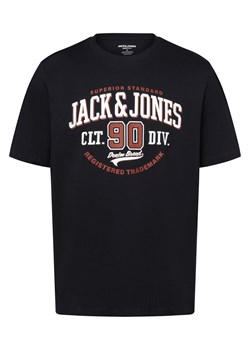 Jack & Jones Koszulka męska - JJELogo Mężczyźni Bawełna granatowy nadruk ze sklepu vangraaf w kategorii T-shirty męskie - zdjęcie 174132621