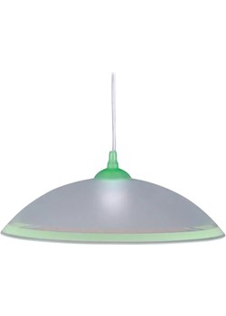 Biało-zielona lampa wisząca do kuchni - S563-Mersa ze sklepu Edinos.pl w kategorii Lampy wiszące - zdjęcie 174135332