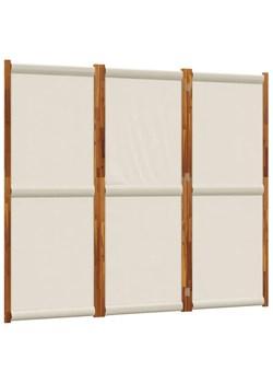 Jasnoszary parawan pokojowy z drewnianą ramą P6-B35 - id: 43855 - marki Elior - 174135503 Jasnoszary parawan pokojowy z drewnianą ramą P6-B35 ze sklepu Edinos.pl w kategorii Meble - zdjęcie 174135503