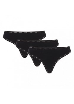 Damskie stringi Guess Basic Thong - czarne ze sklepu Sportstylestory.com w kategorii Majtki damskie - zdjęcie 174136084