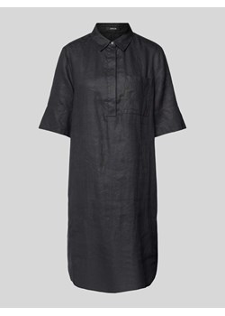 Sukienka lniana o długości do kolan z rękawem o dł. 1/2 model ‘Walmari’ ze sklepu Peek&Cloppenburg  w kategorii Sukienki - zdjęcie 174136170