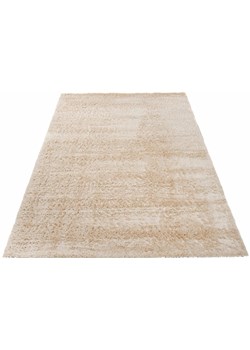 Beżowy prostokątny dywan shaggy - Undo 3X ze sklepu Edinos.pl w kategorii Dywany - zdjęcie 174137070