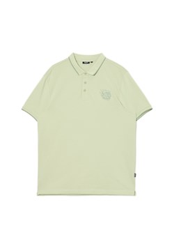 Cropp - Zielona koszulka polo z haftem - zielony ze sklepu Cropp w kategorii T-shirty męskie - zdjęcie 174137954
