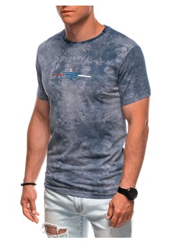 T-shirt męski z nadrukiem 2014S - szary ze sklepu Edoti w kategorii T-shirty męskie - zdjęcie 174140731