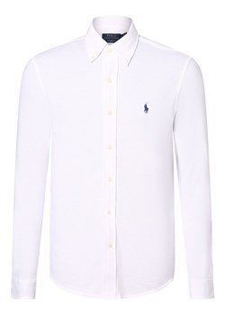 Polo Ralph Lauren Koszula męska Mężczyźni Slim Fit Bawełna biały jednolity ze sklepu vangraaf w kategorii Koszule męskie - zdjęcie 174141180