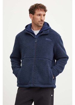 Jack Wolfskin bluza polarowa Felslicht kolor granatowy gładka 1711151 ze sklepu ANSWEAR.com w kategorii Bluzy męskie - zdjęcie 174141591