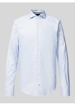 Koszula biznesowa o kroju slim fit z kołnierzykiem typu cutaway ze sklepu Peek&Cloppenburg  w kategorii Koszule męskie - zdjęcie 174141854