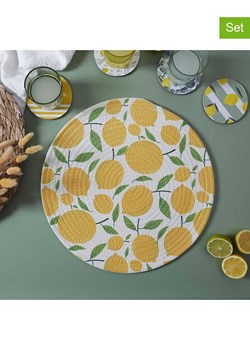 Garden Spirit Podkładki stołowe (2 szt.) w kolorze żółtym - Ø 38 cm ze sklepu Limango Polska w kategorii Podkładki na stół - zdjęcie 174142412