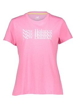New Balance Koszulka &quot;Essentials Celebrate&quot; w kolorze różowym ze sklepu Limango Polska w kategorii Bluzki damskie - zdjęcie 174143394