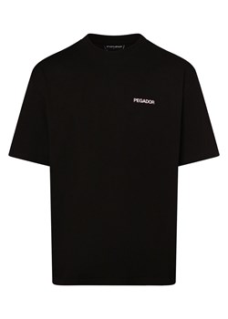 PEGADOR Koszulka męska - Aleso Mężczyźni Bawełna czarny nadruk ze sklepu vangraaf w kategorii T-shirty męskie - zdjęcie 174144983