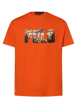 Polo Ralph Lauren T-shirt - klasyczny krój Mężczyźni Bawełna pomarańczowy jednolity ze sklepu vangraaf w kategorii T-shirty męskie - zdjęcie 174144990