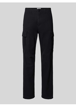 Spodnie cargo z prostą nogawką i wpuszczanymi kieszeniami model ‘BARKLEY’ ze sklepu Peek&Cloppenburg  w kategorii Spodnie męskie - zdjęcie 174146160