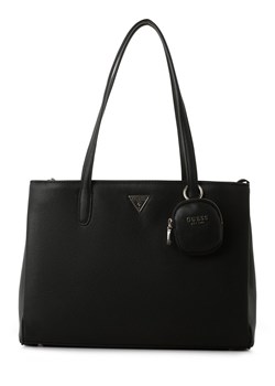 GUESS Damski shopper Kobiety Sztuczna skóra czarny jednolity ze sklepu vangraaf w kategorii Torby Shopper bag - zdjęcie 174146773