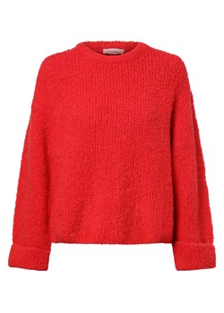 american vintage Sweter damski z zawartością alpaki - Zolly Kobiety Wełna czerwony jednolity ze sklepu vangraaf w kategorii Swetry damskie - zdjęcie 174148261