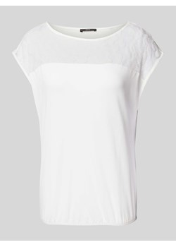 T-shirt z obszyciem koronką ze sklepu Peek&Cloppenburg  w kategorii Bluzki damskie - zdjęcie 174148391