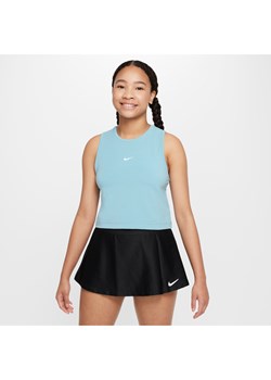 Koszulka treningowa bez rękawów dla dziewcząt Dri-FIT Nike Pro - Niebieski ze sklepu Nike poland w kategorii Bluzki damskie - zdjęcie 174148492