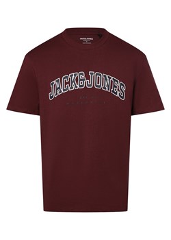 Jack & Jones Koszulka męska - JJECaleb Mężczyźni Bawełna bakłażanowy nadruk ze sklepu vangraaf w kategorii T-shirty męskie - zdjęcie 174150014