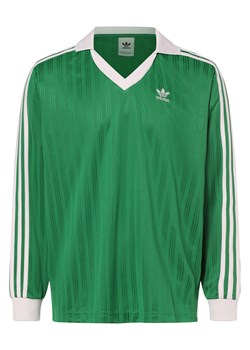 adidas Originals Męska koszula z długim rękawem Mężczyźni zielony jednolity ze sklepu vangraaf w kategorii T-shirty męskie - zdjęcie 174150022