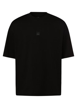 Armani Exchange Koszulka męska Mężczyźni Bawełna czarny jednolity ze sklepu vangraaf w kategorii T-shirty męskie - zdjęcie 174150033