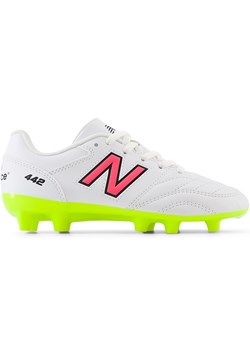 Korki dziecięce New Balance 442 ACADEMY JNR FG V2 JS43FWH2 – białe ze sklepu New Balance Poland w kategorii Buty sportowe dziecięce - zdjęcie 174150370