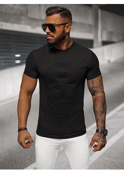 T-shirt męski slim fit czarny OZONEE NB/MT3103 ze sklepu ozonee.pl w kategorii T-shirty męskie - zdjęcie 174152692